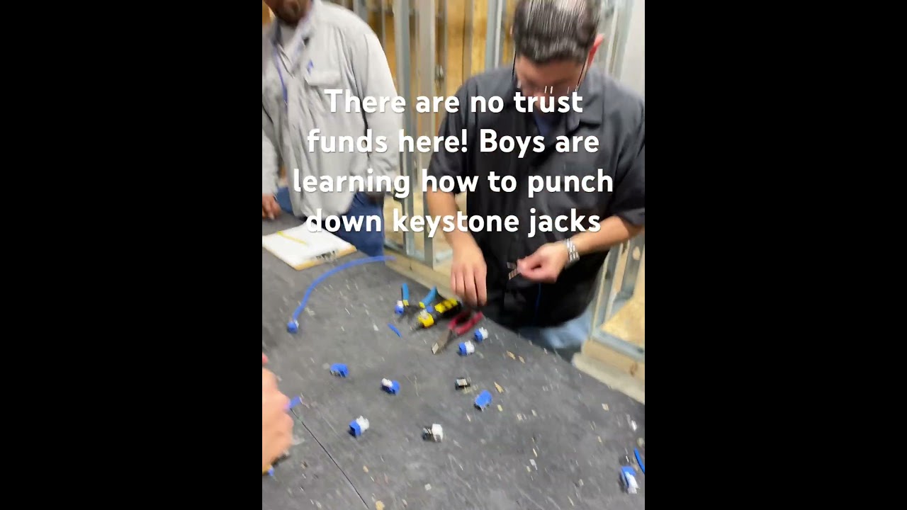 We are creating our own trust fund!! Keystone jacks in the lab!!