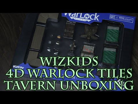 WizKids 4D Warlock Tiles Tavern Unboxing