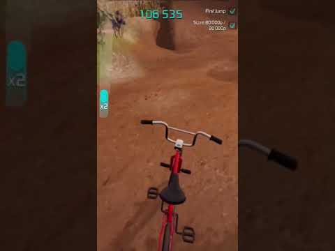 BMX 2 100,000 point first jump.
