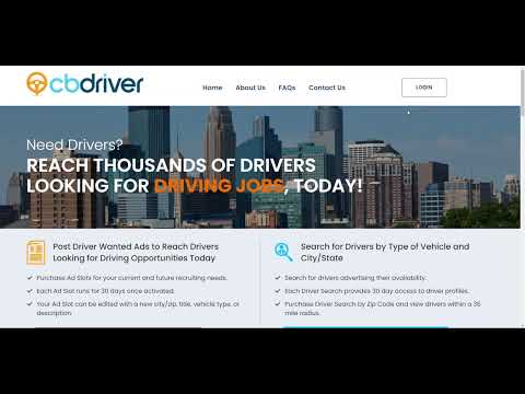 Cbdriver Recruiter Site Demo