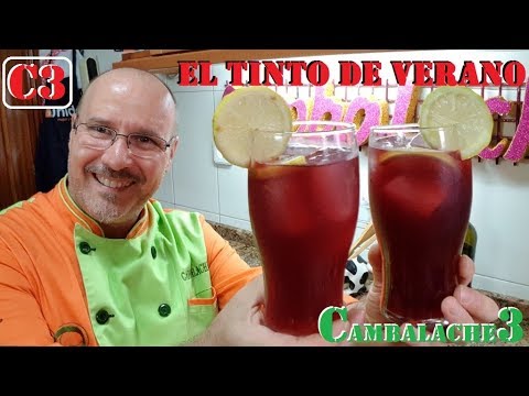 "El Tinto De Verano" Bebida Del Verano Española