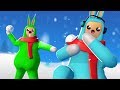 Coelhos Engra ados Na Neve Super Bunny Man 03