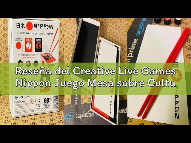 Vídeo relacionado con Nippon Juego Mesa sobre Cultura Japonesa Anime y Sushi | Kit Preguntas con Desafíos Destreza | Baraja Cartas Fan Art en Material Cartón Premium | Regalo Temático para Fiestas Coleccionables