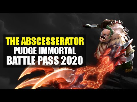 The Abscesserator, Pudge Immortal. Immortal Treasure 1. Battle Pass 2020. Dota 2.