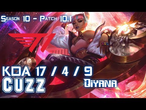 T1 Cuzz QIYANA vs JARVAN IV Jungle - Patch 10.1 KR Ranked