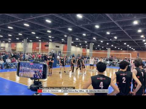 Set #2 BAVC 18-1 Vs. Balboa Bay 18 Blue Southwest Boys Classic 1/17/26