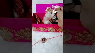Beautiful zari work box rakhi combo #shorts  #gift #rakhi  #rakhispecial #joyswithsaumya #bhai