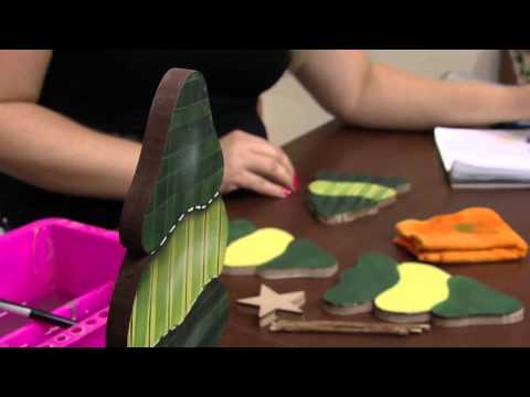 Mulher.com 20/12/2013 Soraia Leite - Pintura em madeira