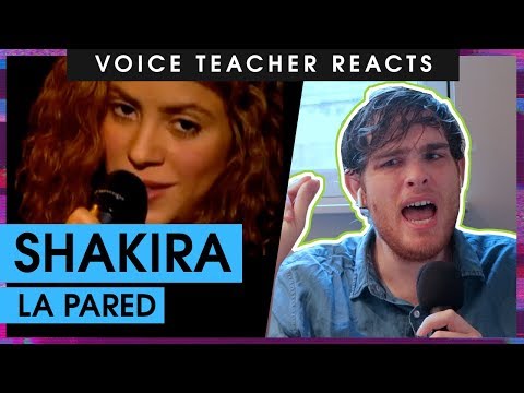 Voice Teacher Reacts to Shakira - La Pared (Live)