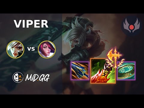 MID.GG: [ Viper ] Riven TOP vs Fiora | NA GRANDMASTER | LOL Season 2025