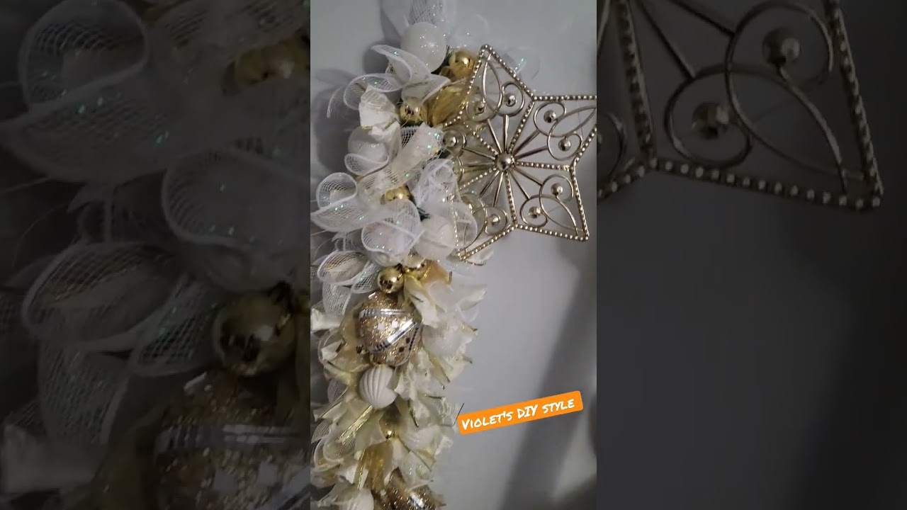 diy christmas swag #dollartreediy #diychristmasdecor #diystyle #happycrafting #diy