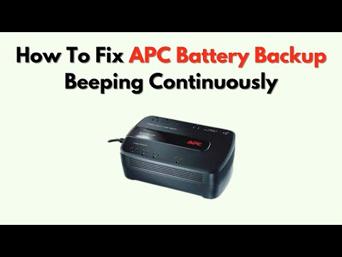 How to Fix APC Battery Backup Beeping Continuously – Alarm, Load & Battery Reset