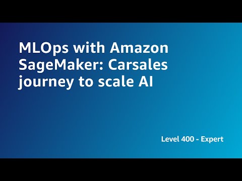 AWS Summit ANZ 2022 - MLOps with Amazon SageMaker: Carsales journey to scale AI (SCI8)