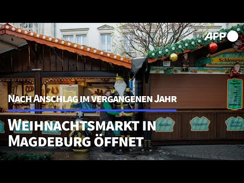 Sicherheit nachgebessert: Weihnachtsmarkt in Magdeburg eröffnet | AFP