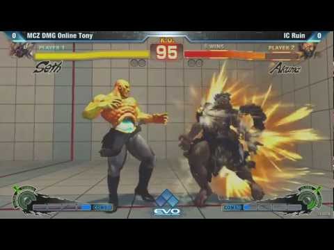 [EVO 2012 SSFIV AE] MCZ DMG Online Tony (Seth) vs IC Ruin (Akuma)