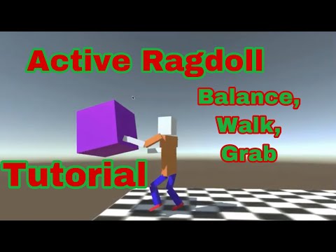 Unity 3D Active Ragdoll Tutorial! (Balance, Walking, Grabbing)