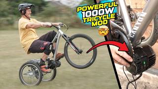 THE FASTEST MTB TRICYCLE EVER? - POWERFUL 1000W MOTOR MOD!