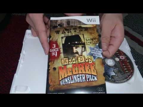 Nostalgamer Unboxes Mad Dog McCree Gunslinger Pack On Nintendo Wii System UK PAL Version