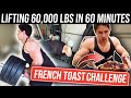 Bodybuilder tries lifting 60,000 LBS in 60 MINUTES