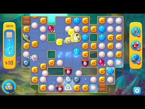 Fishdom 6876 Level - 18 moves - NO BooSTERS