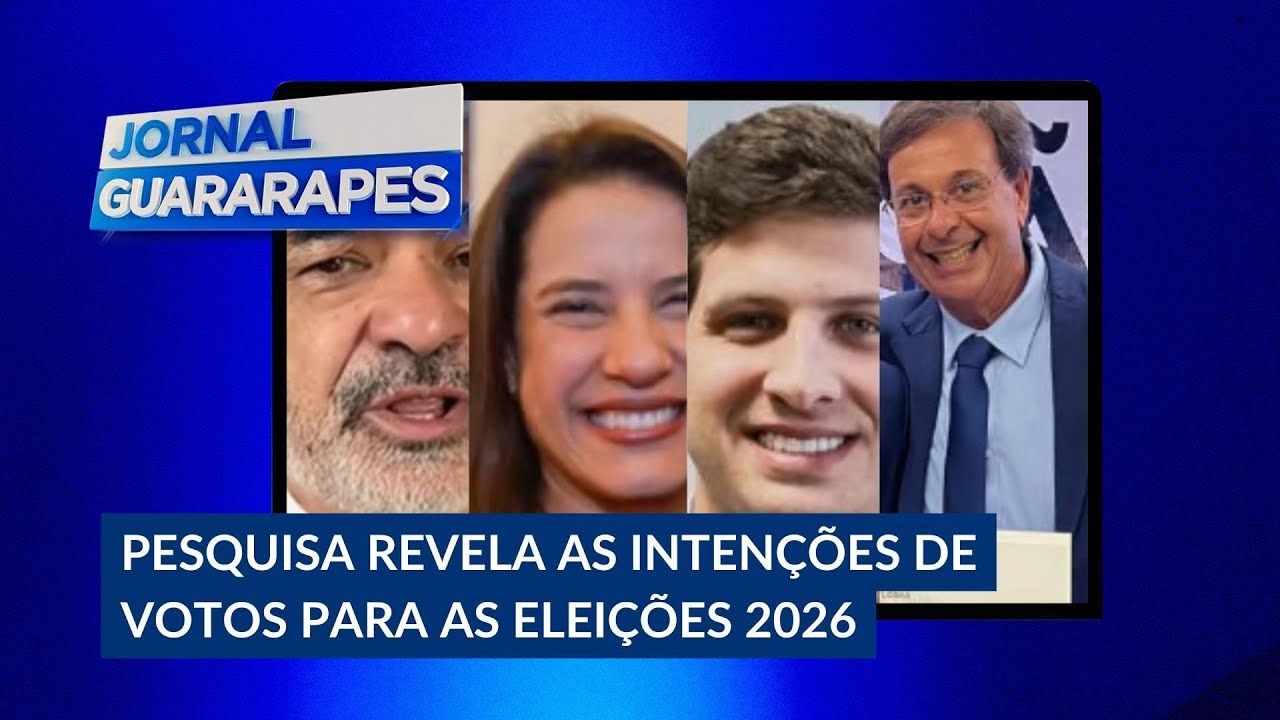 João Campos e Raquel Lyra lideram pesquisa nas intenções de votos para governo estadual em 2026