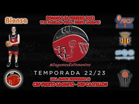 Videohighlights Junior Blansa CBF Puerto Sagunto - NBF Castellón (LIGA J8 22-23)
