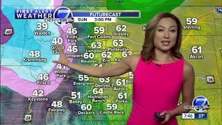 Milder and breezy across Colorado Sunday