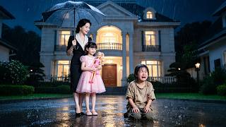她偏愛養女把6歲女兒關在門外淋雨，豈料她竟是首富唯一繼承人，100個保鏢把她擡回豪門！#短劇 #萌娃 #反轉 #逆襲