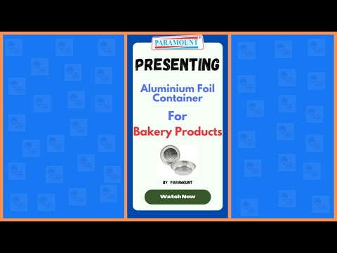 Paramount 9 inch bakery (1400 ml) disposable aluminium foil ...