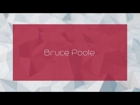 Bruce Poole - appearance