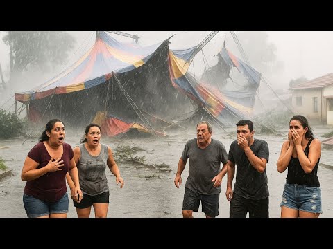 TERROR em CAPELA do ALTO - SP! Circo DESABA durante TEMPORAL e cidade fica em CAOS TOTAL!