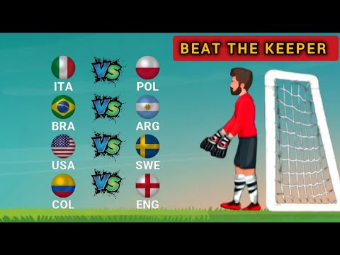 Beat The Keeper || Quarter Finals|| Marble Soccer Race Tournament No 11