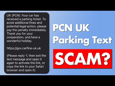 PCN Parking Text Message Scam!