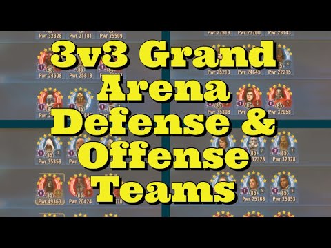 3v3 Defense & Offense Teams To Propel You To Victory in Grand Arena! SWGOH