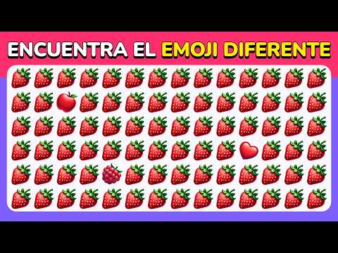 Encuentra el Emoji Diferente - Desafío Pro 💩🔥🤣 | 40 Niveles Épicos - Reto de Emojis