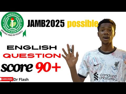 Possible JAMB2025 English examination question