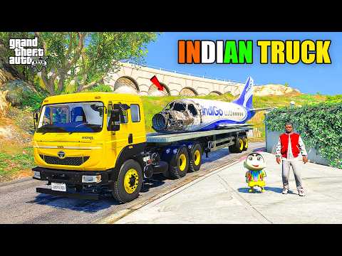 Franklin & Shinchan Buy Indian TATA Signa Truck And Start Transport Business in GTA 5