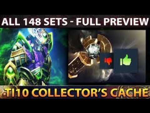 The International 10 Collector's Cache Battle Pass - ALL 148 Sets Preview Dota 2
