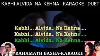 Download lagu Kabhi alvida na kehna DUET KARAOKE SCROLLING ||SONU NIGAM AND ALKA YAGNIK || mp3