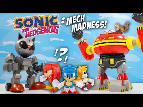 Sonic The Hedgehog METAL Mecha Sonic and GIANT Hammer Egg Robot & Transformers Toy Review
