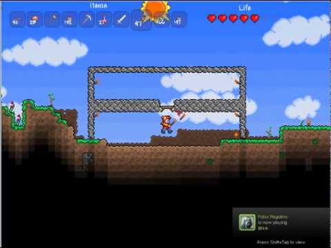 LP Terraria PT18: building a mine shaft