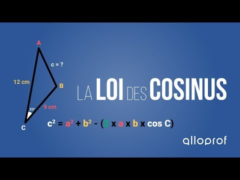 La loi des cosinus | Mathématiques | Alloprof