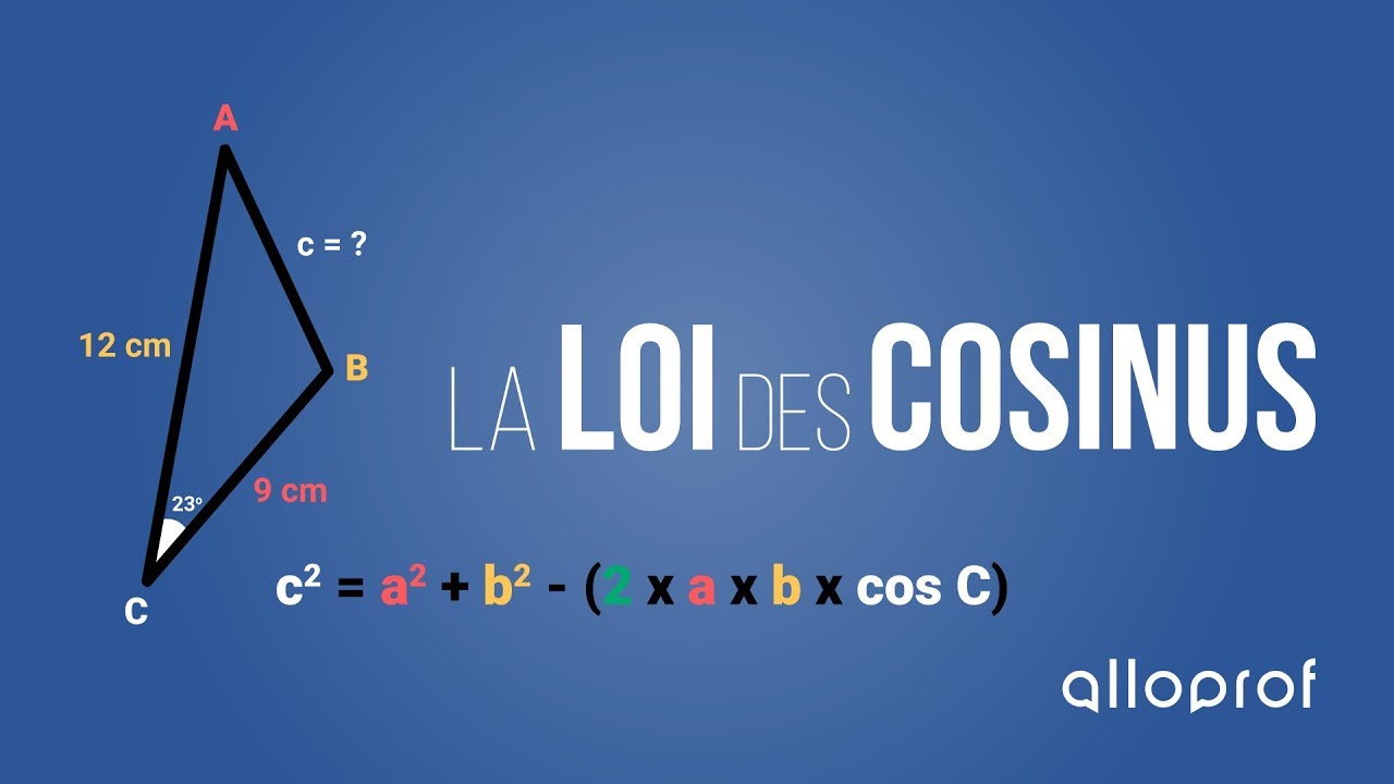 La loi des cosinus Alloprof