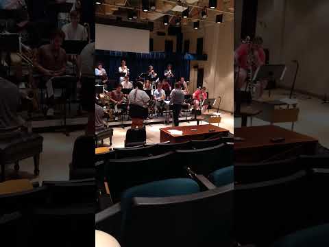 UNT One O'clock Lab Band rehearsing