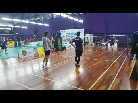 Badminton RoundRobin IPGMY GrandFinal Men's Double Amature- Hanif / Iszuwan Vs Khim Lim / Hua jin