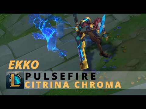 Pulsefire Ekko Citrine Chroma - League Of Legends