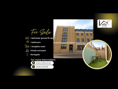 A 1 bedroom, lower ground floor apartment in Ramsgate CT11 - FOR SALE #chainfree #forsale