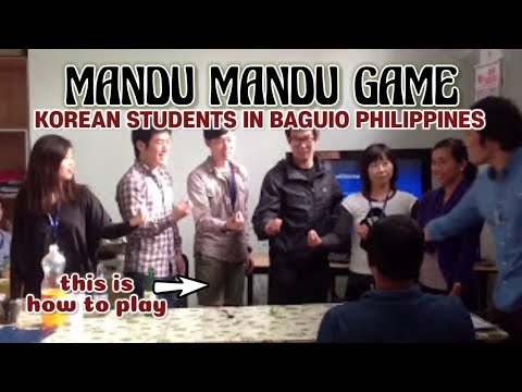 HOW TO PLAY THE MANDU MANDU GAME BY THESE KOREAN STUDENTS || Korean bar games