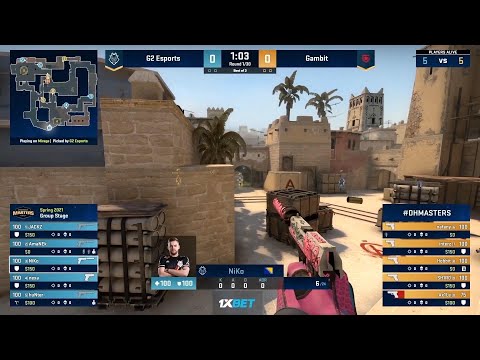 HUGE COMEBACK!  G2 vs Gambit   CSGO DreamHack Masters   HIGHLIGHTS !!!