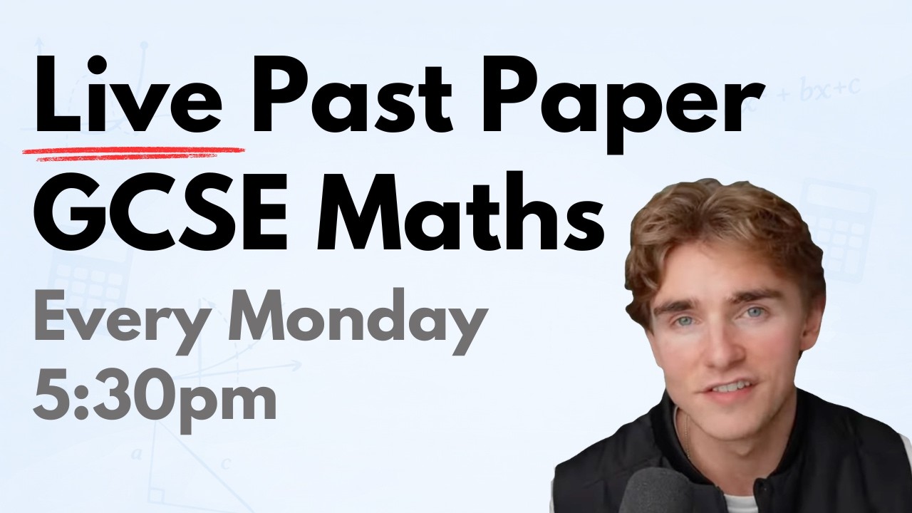 Live GCSE Maths Past Paper